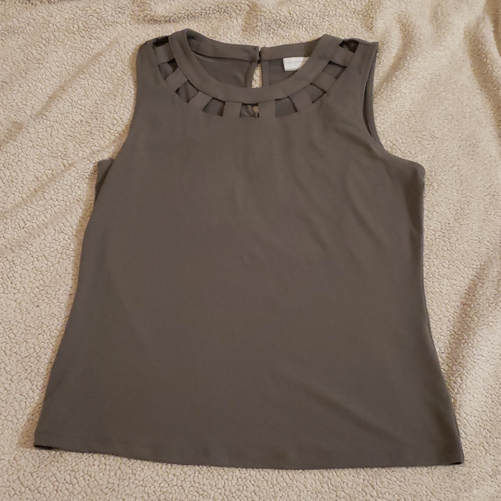 Grey Shell Blouse